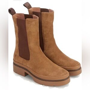 FRYE Chloe Chelsea Suede Ankle Boots
